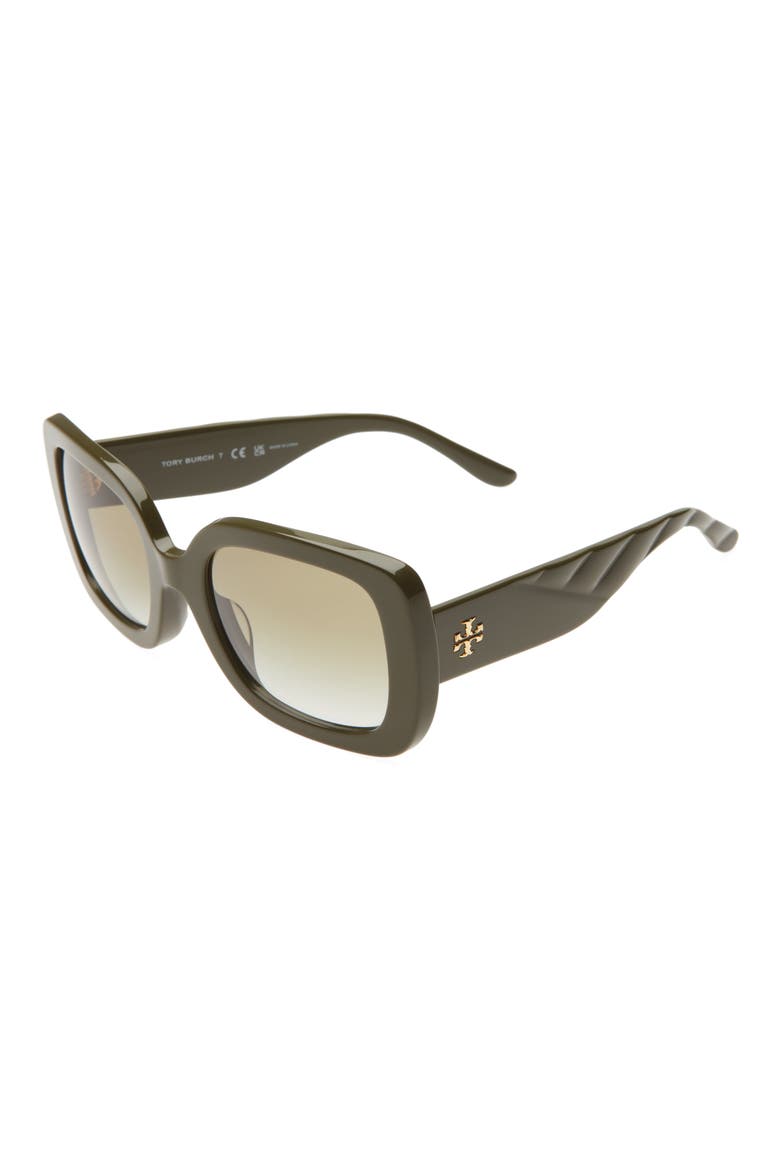 54mm Butterfly Sunglasses, Alternate, color, OLIVE/ OLIVE GRADIENT