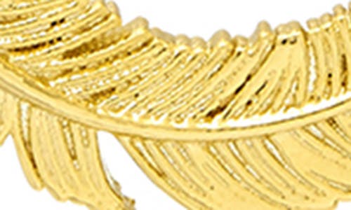 Estella Bartlett Feather Hoop Earrings
