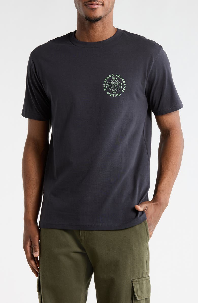 Billabong Rotation Graphic T-Shirt, Main, color, Dark Stone