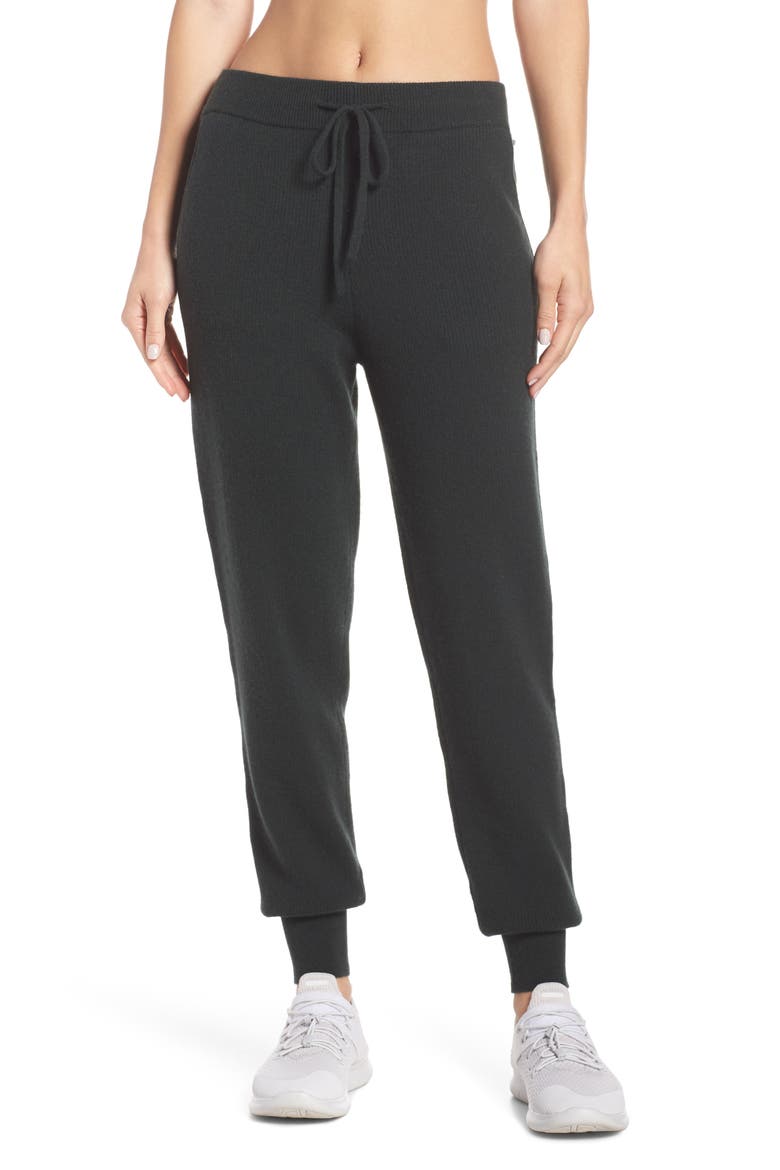 Wool & Cashmere Jogger Pants, Main, color, GREEN GABLES