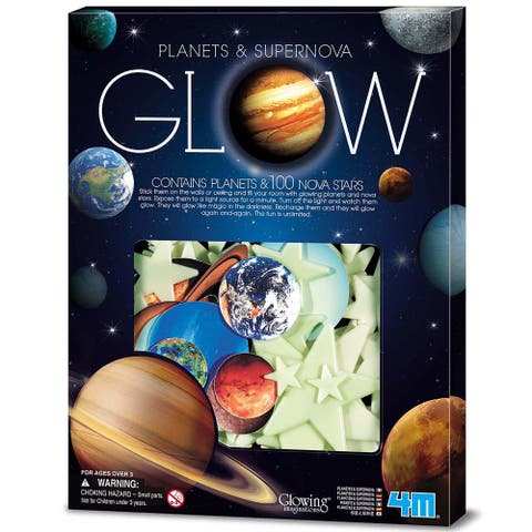 Glow Planets & Supernova 100 Glow in Dark Stick Ons