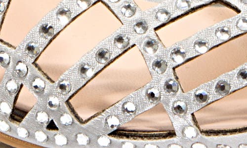 Lady Couture Rhinestone Slingback Pump In Silver