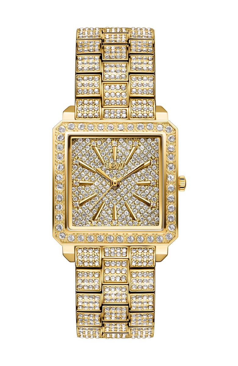 JBW Cristal Diamond Bracelet Watch, 28mm, Main, color, 