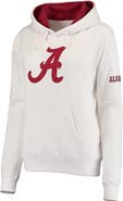 STADIUM ATHLETIC Women's White Alabama Crimson Tide Big Logo Pullover Sweatshirt