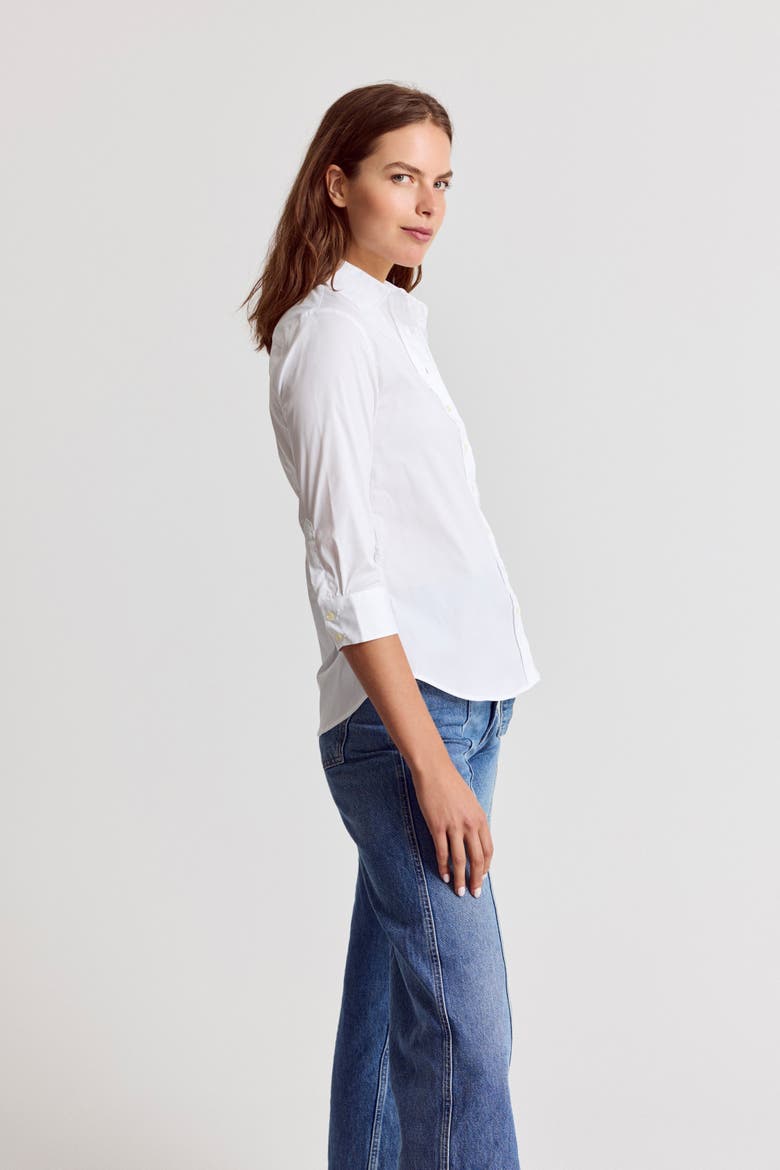 The 3/4 Sleeve Icon Shirt, Alternate, color, White