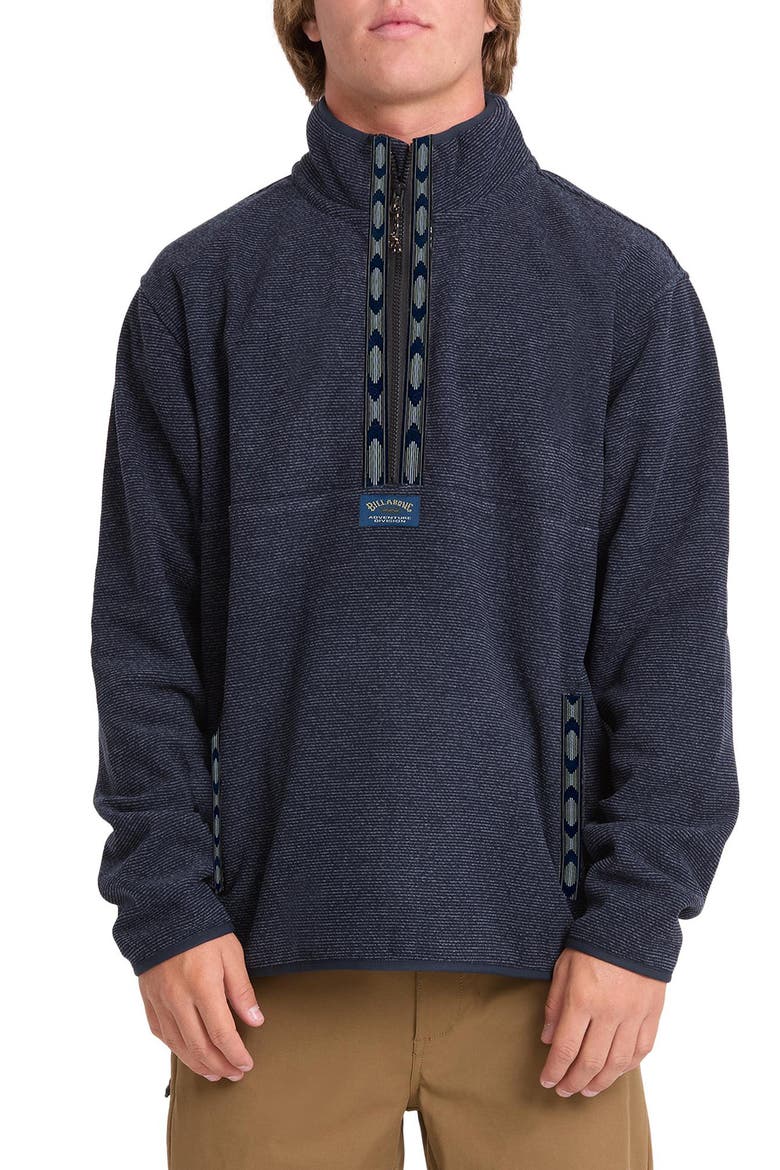 Fontier Mock Neck Pullover, Main, color, TRUE NAVY