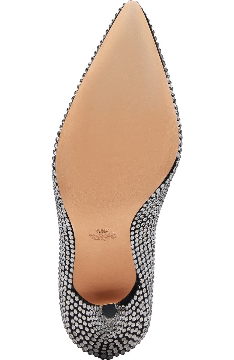COACH Crystal Pointed Toe Pump, Alternate, color, Black
