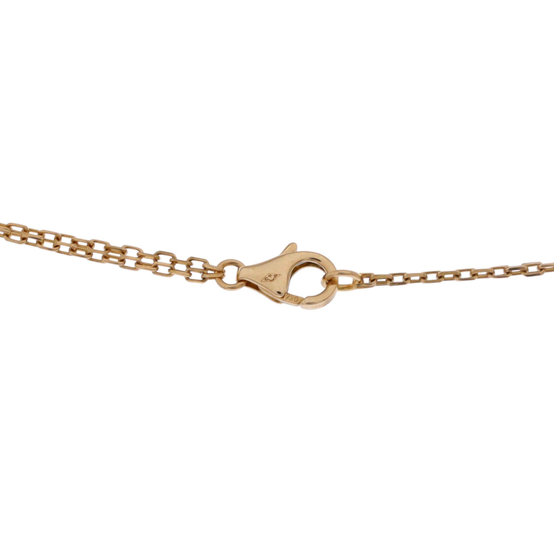 2 Diamonds Love Pendant Necklace 18K Yellow Gold and Diamonds, Alternate, color, Metallic Gold