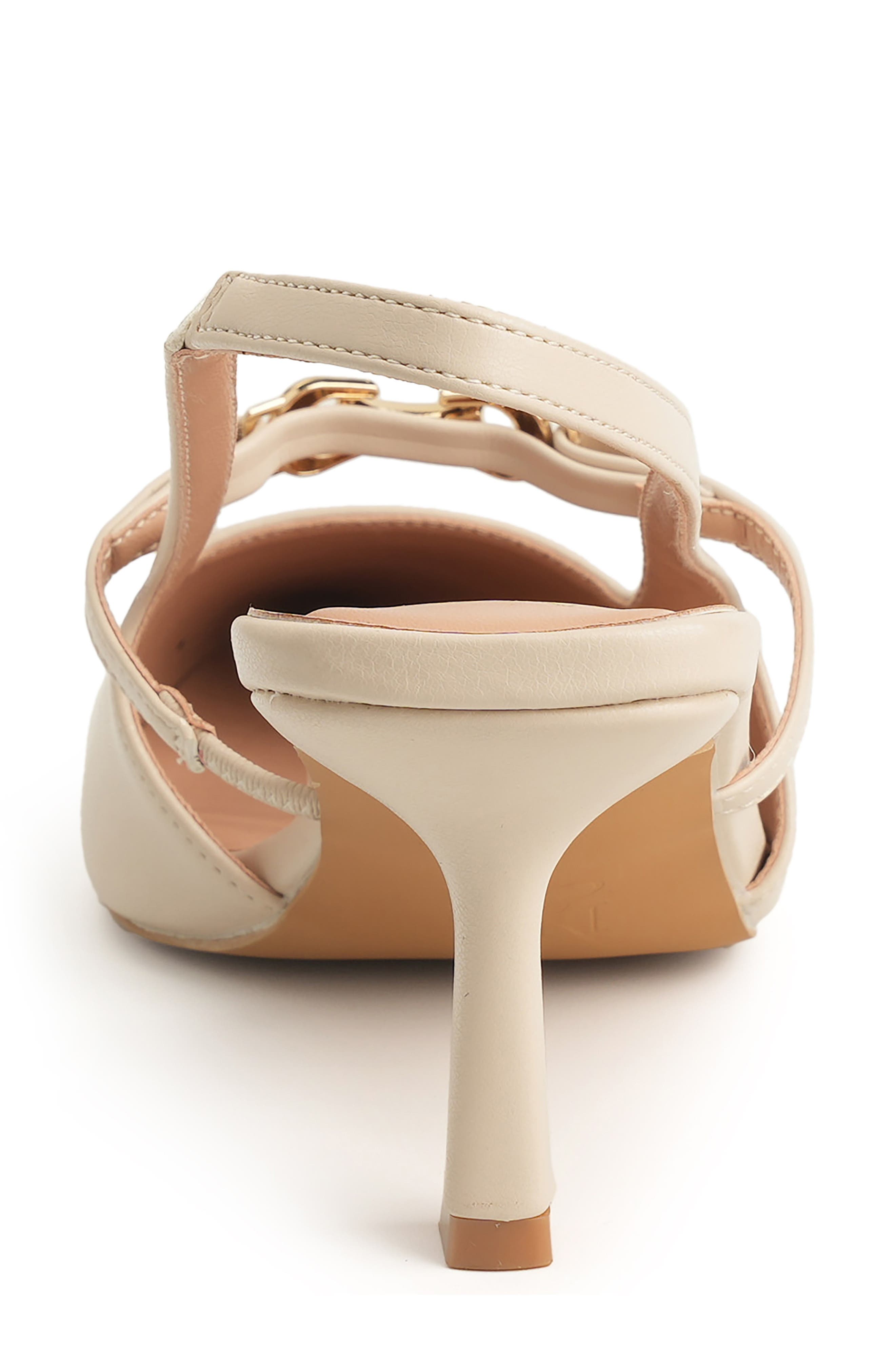 Cindy Pointed Toe Slingback Pump, Alternate, color, IVORY