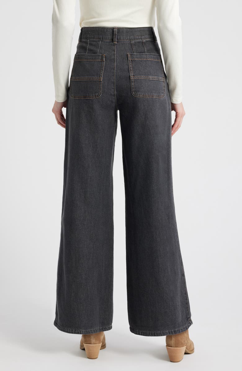 Wit & Wisdom Whitney 'Ab'Solution Skyrise Wide Leg Ankle Jeans, Alternate, color,