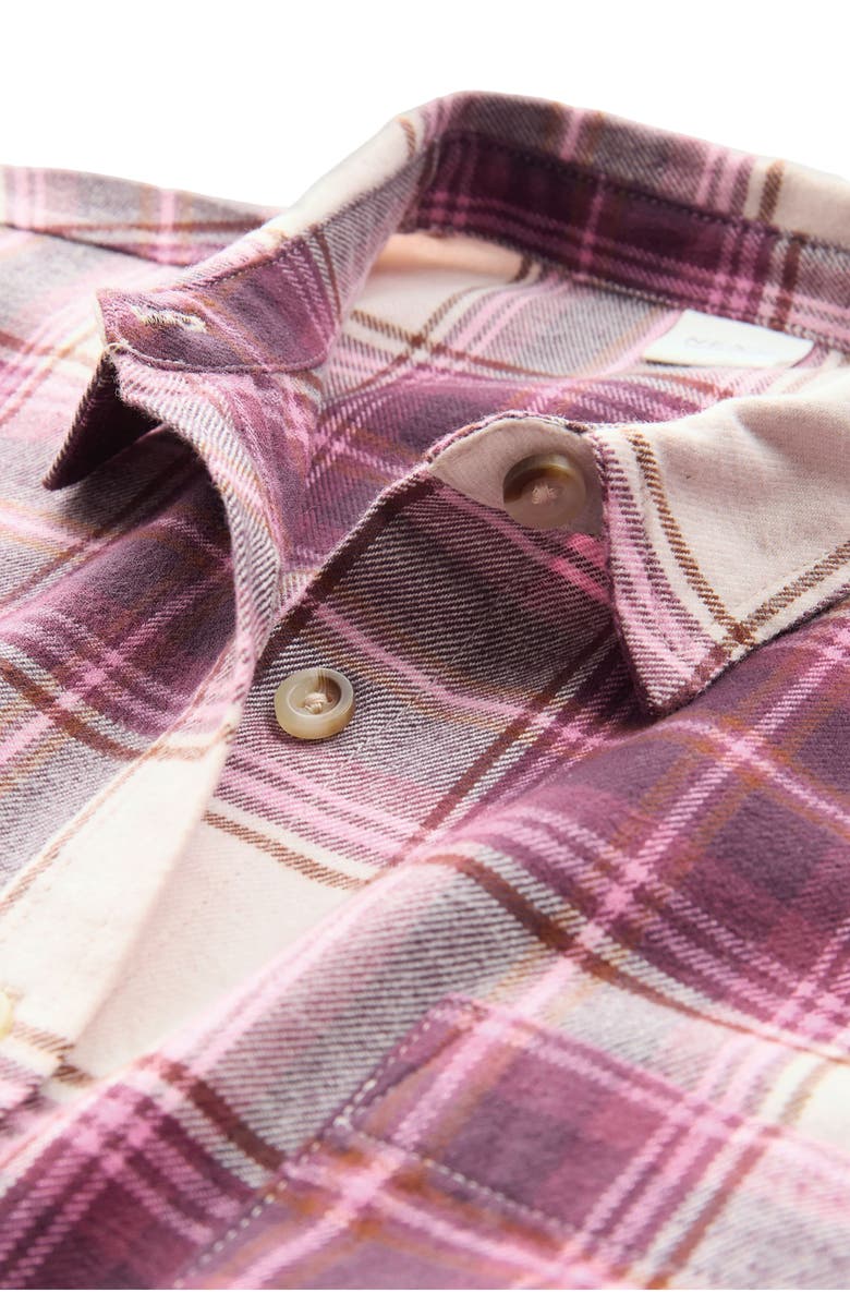 NEXT Kids' Check Shacket, Alternate, color, Pink