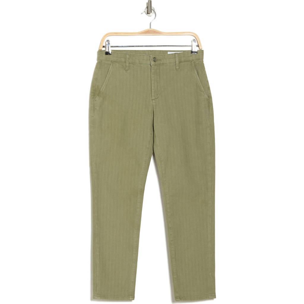 Shop Ag Caden Crop Twill Pants In Sulfur Cavalry Se