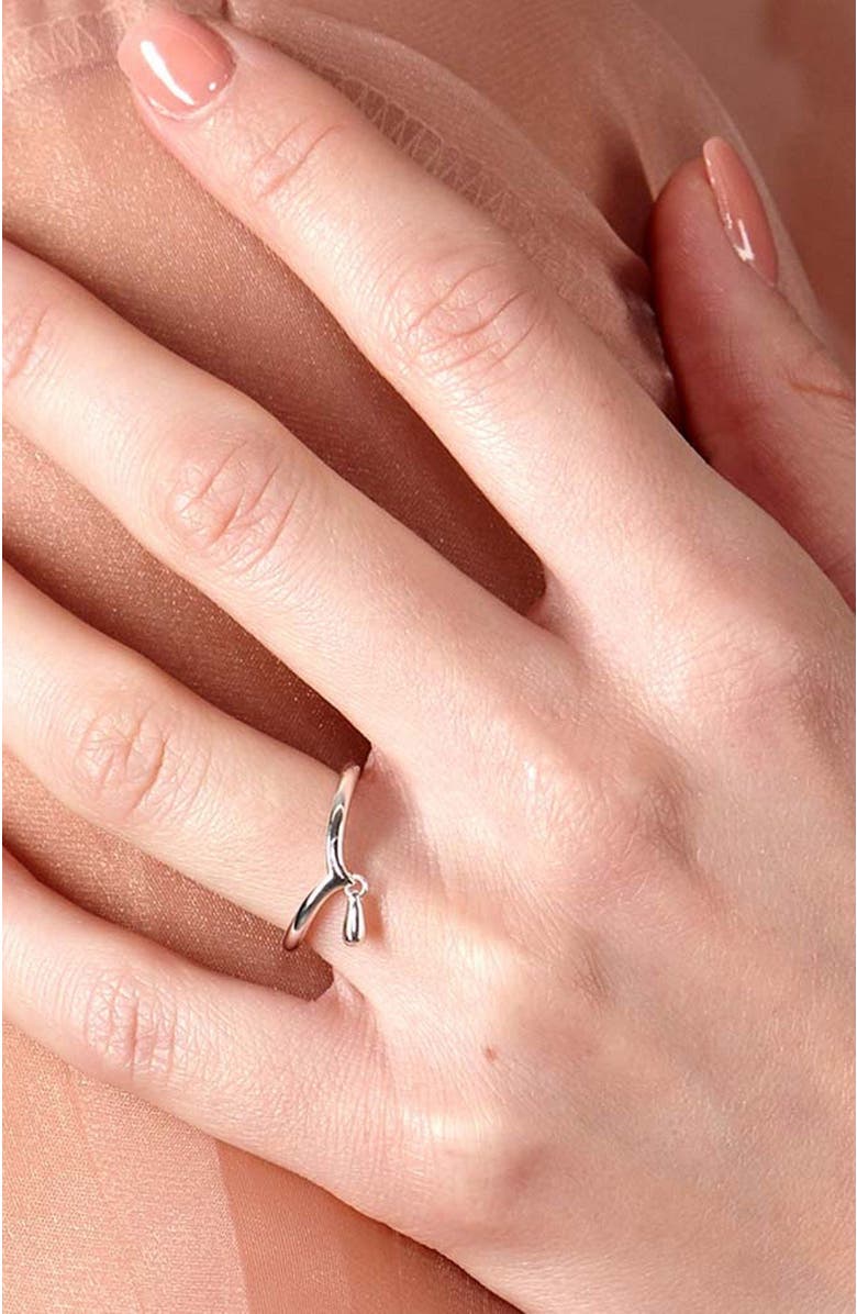 Lucy Quartermaine Mini Drop Ring, Alternate, color, Sterling Silver
