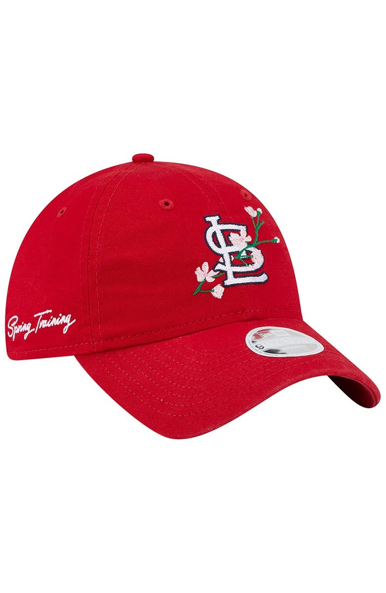 New Era Women's New Era  Red St. Louis Cardinals Logo Blossom Spring Training 9TWENTY Adjustable Hat, Main, color, 