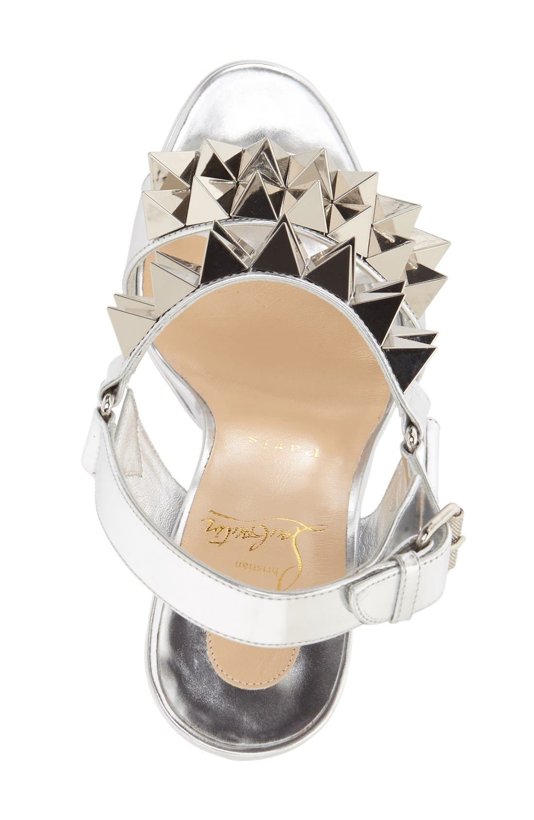 Christian Louboutin 'Miziggoo' Studded Sandal, Alternate, color, 