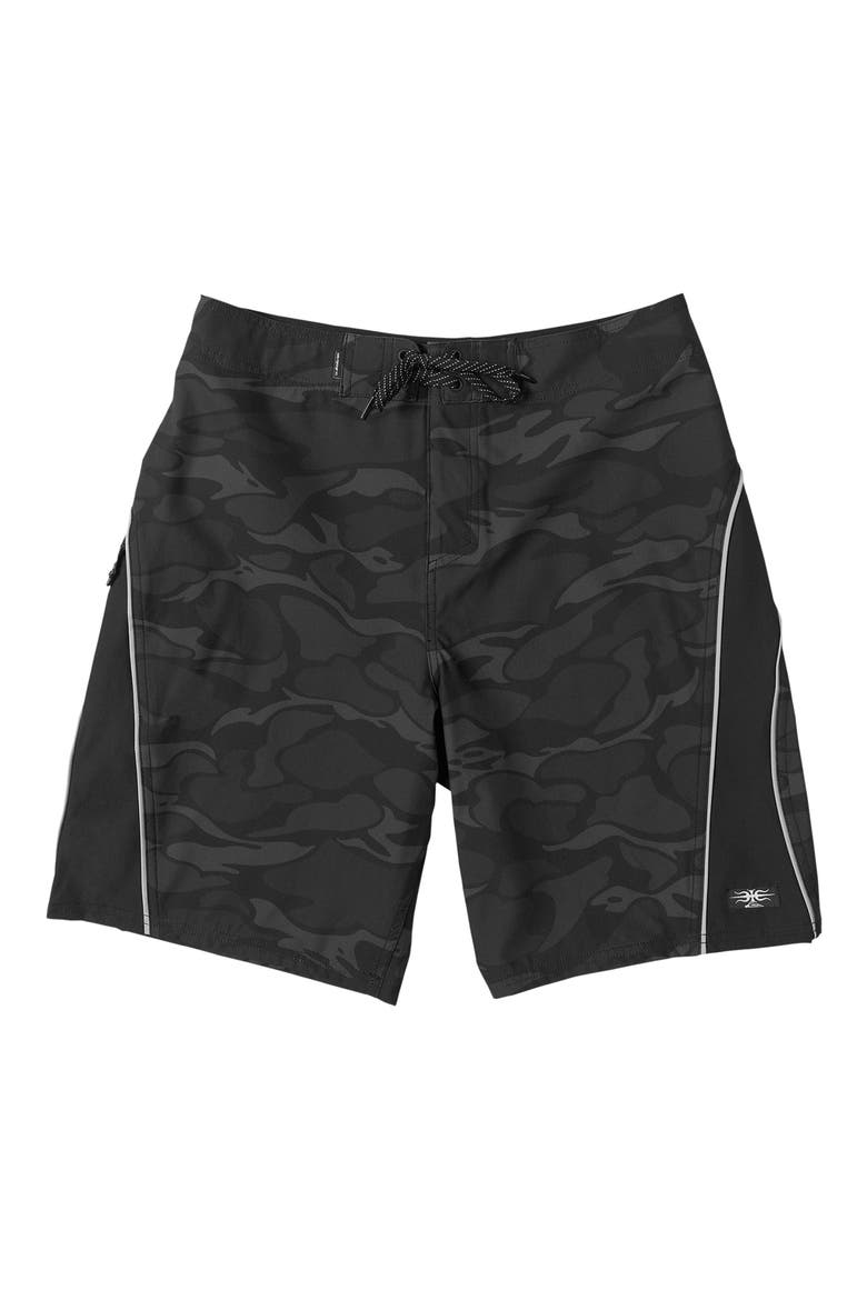 Mercury Gravity Print Board Shorts, Alternate, color, ANTHRACITE