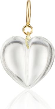 Ten Thousand Things Rock Crystal Mini Split Heart Charm