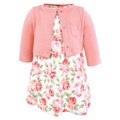 Baby Cotton Dress & Layering Cardigan