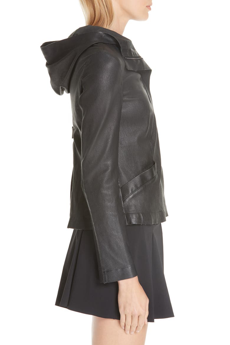 Passion Leather Jacket, Alternate, color, BLACK