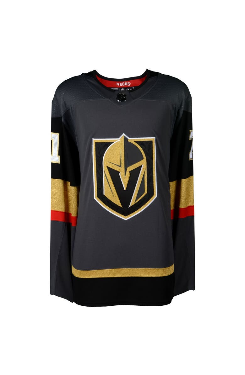 FANATICS AUTHENTIC William Karlsson Vegas Golden Knights Autographed Black Adidas Authentic Jersey, Alternate, color, 