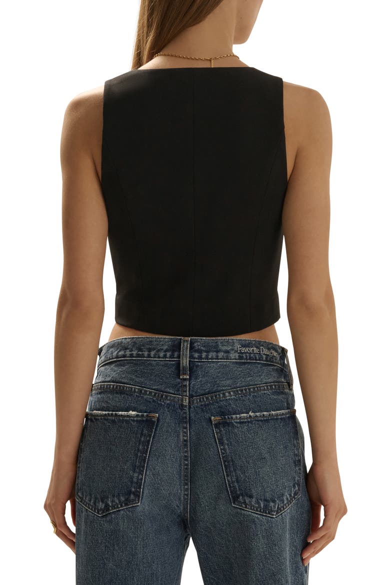 The Little Classic Vest, Alternate, color, BLACK