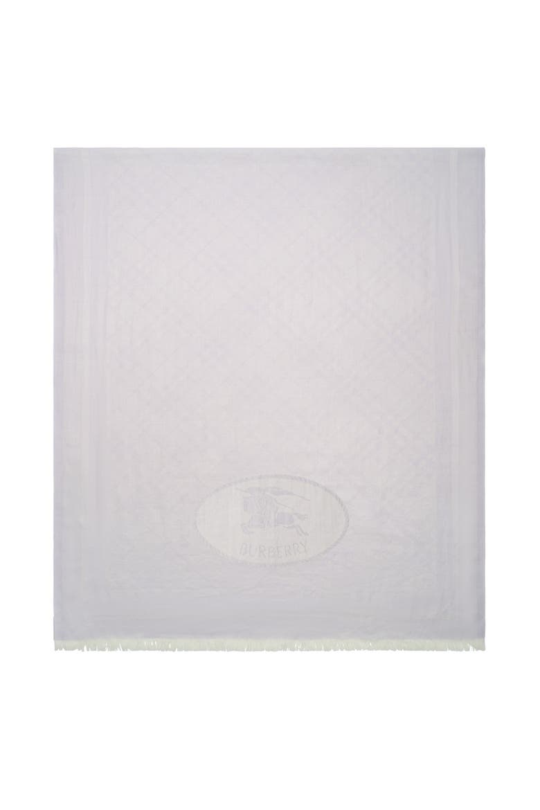 Check Cashmere Silk Scarf, Main, color, Lilac purple