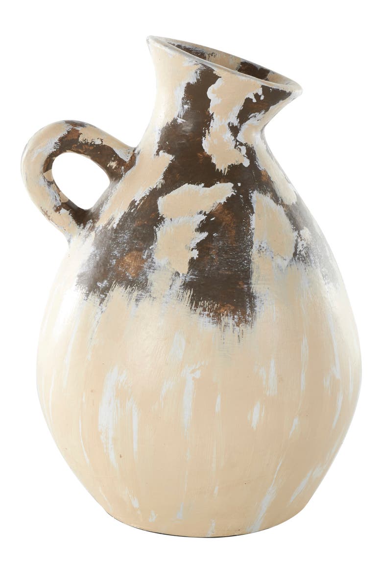 Ceramic Vase, Main, color, CREAM