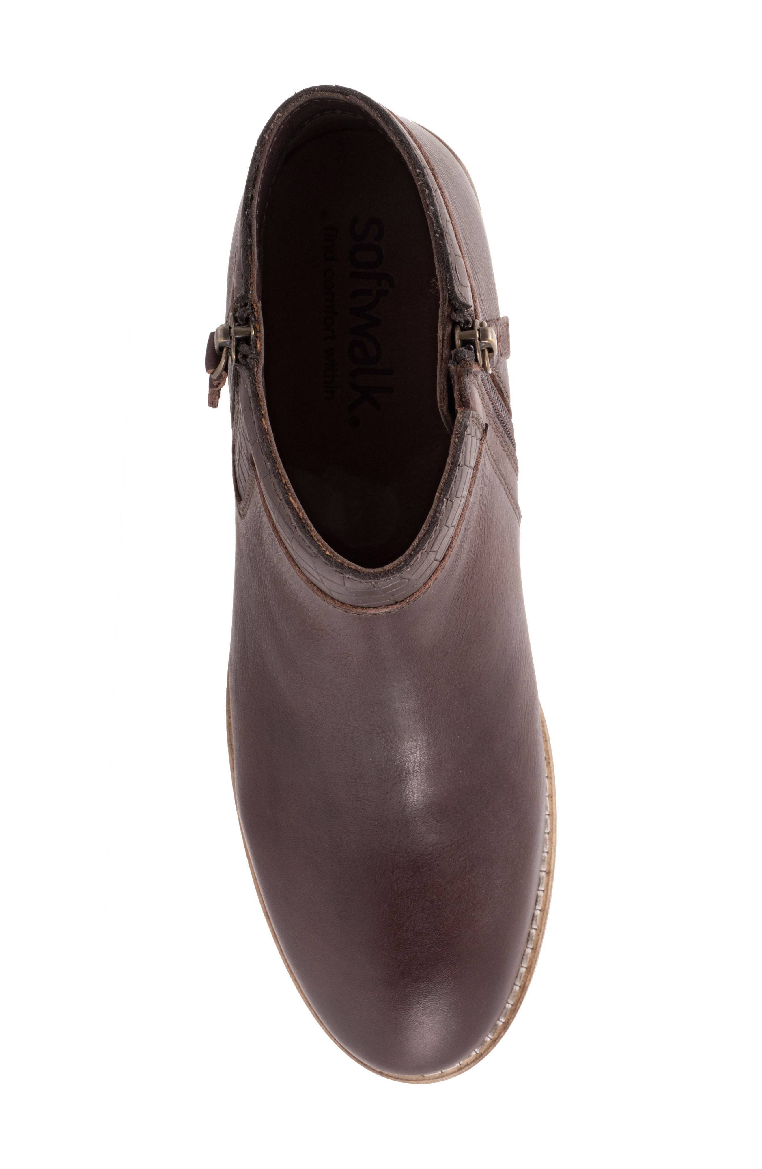 Rubi Ankle Boot, Alternate, color, DK BROWN/C