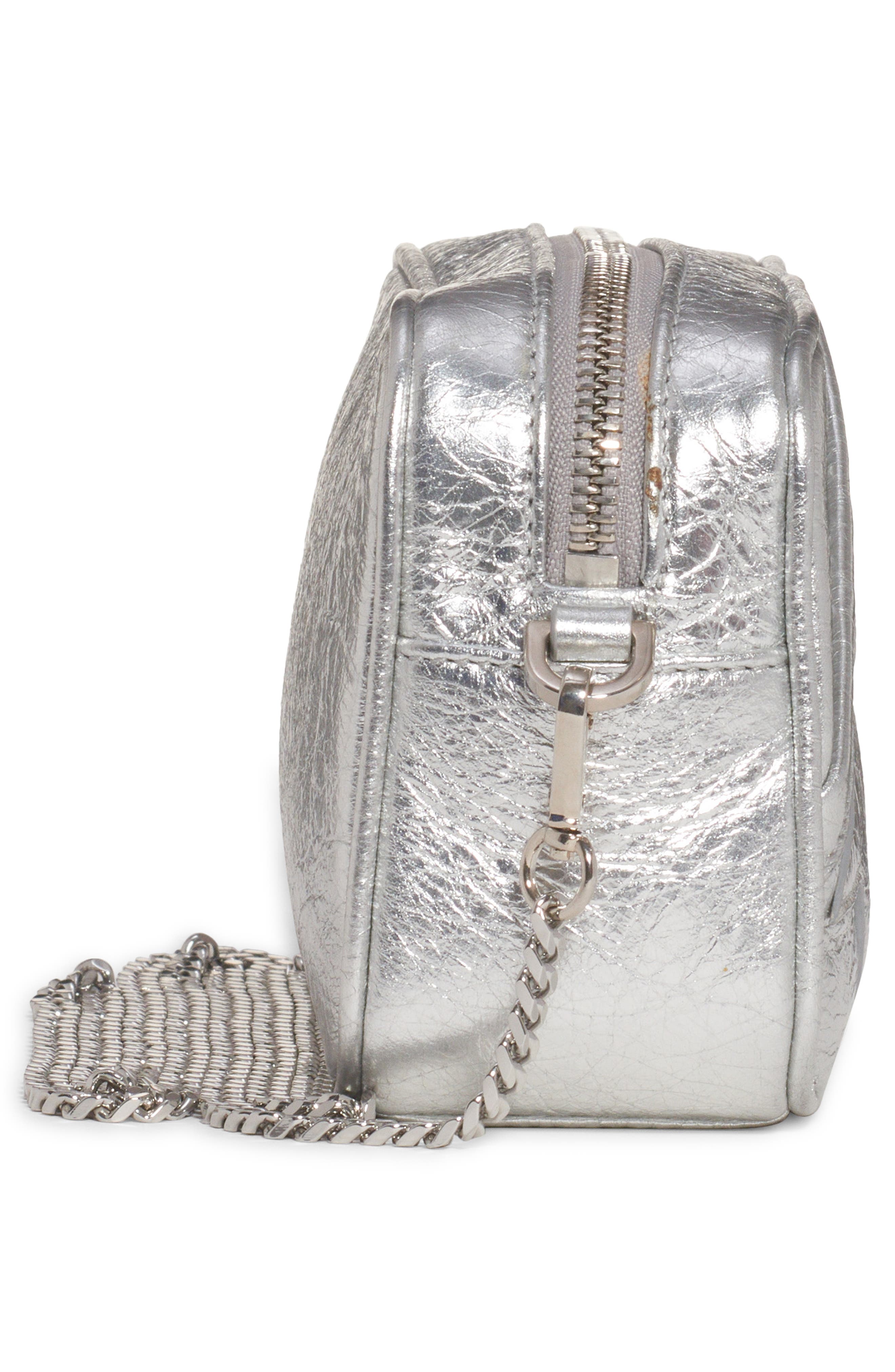 Golden Goose Mini Star Leather Crossbody Camera Bag, Alternate, color, 