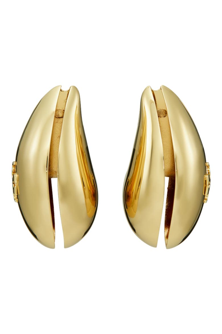 Wave Earrings, Main, color, LIGHT BRASS