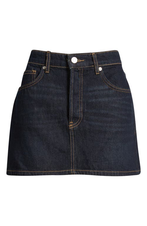 Mango Madior Denim Miniskirt In Blue