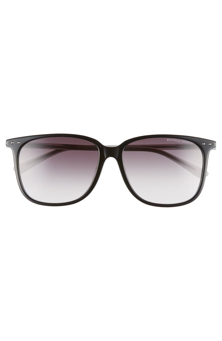 Bottega Veneta 58mm Gradient Square Sunglasses, Alternate, color, 