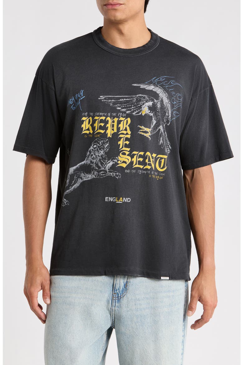 Enemy Graphic Tee, Main, color, WASHED BLACK