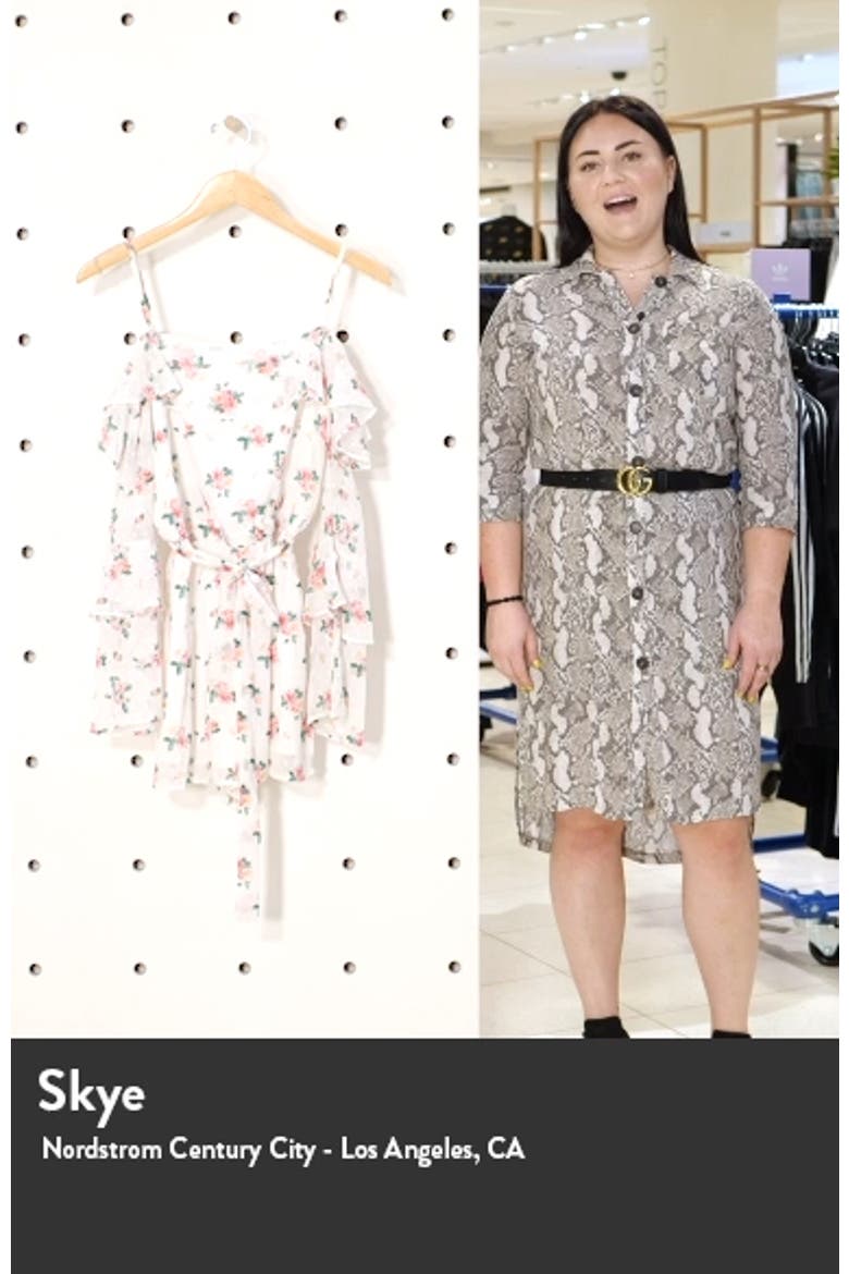 Floral Cold Shoulder Long Sleeve Romper video