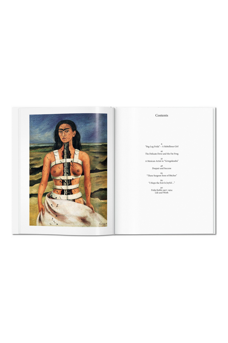 Frida Kahlo Book, Alternate, color, White