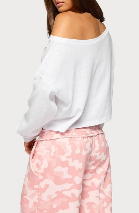 Peala Off the Shoulder Long Sleeve Top