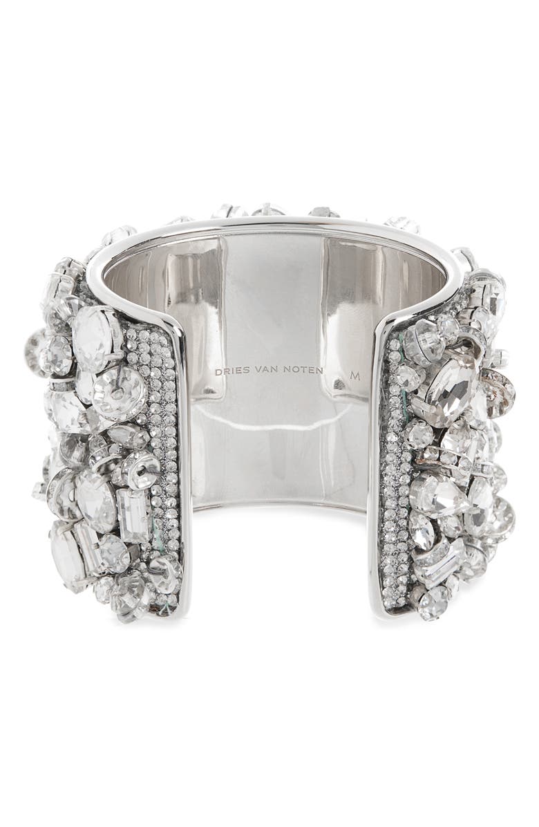 Dries Van Noten Ornamented Cuff Bracelet, Alternate, color, 952 Silver