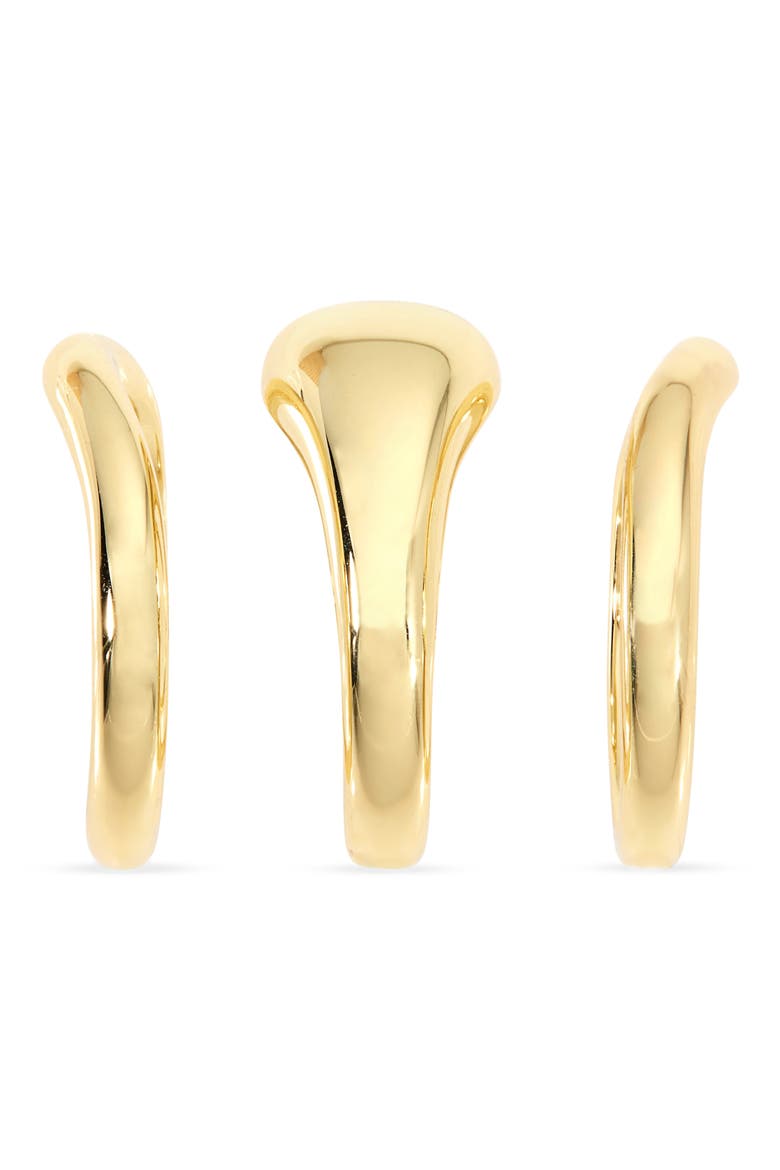 Delphine Set of 3 Rings, Alternate, color, GOLD
