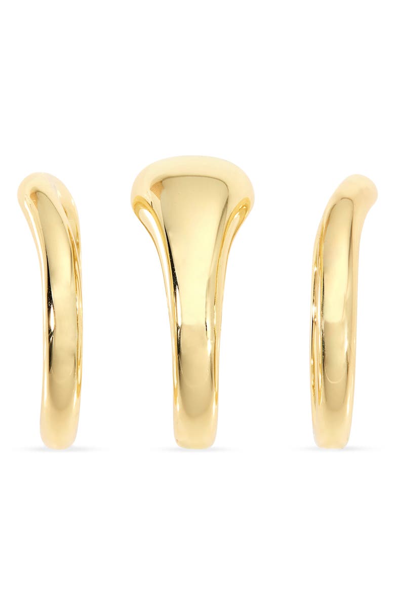 Shashi Delphine Set of 3 Rings, Alternate, color, Gold