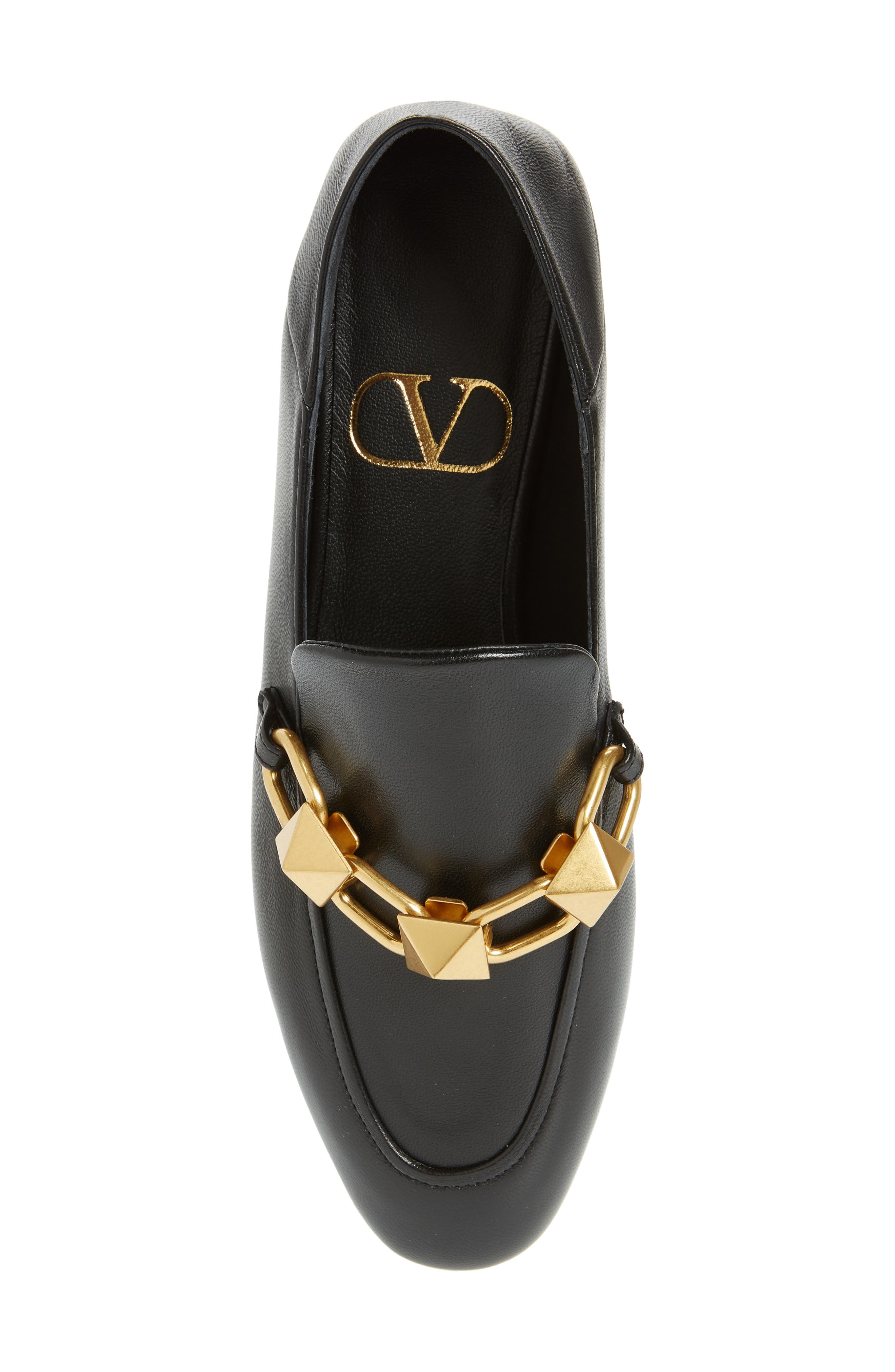 Valentino Garavani Rock Stud Flat, Alternate, color, 