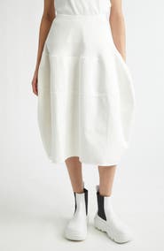 MELITTA BAUMEISTER Rounded Cotton Twill Skirt