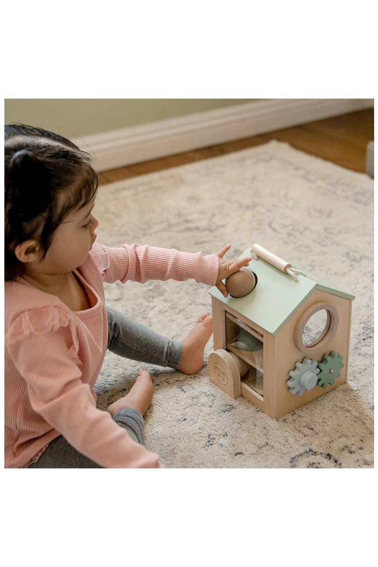 Kids' Tiny Activity House, Alternate, color, NATURAL WOOD