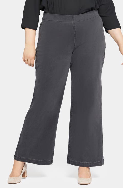 Teresa Pull On Wide Leg Jeans (Sierra) (Plus)