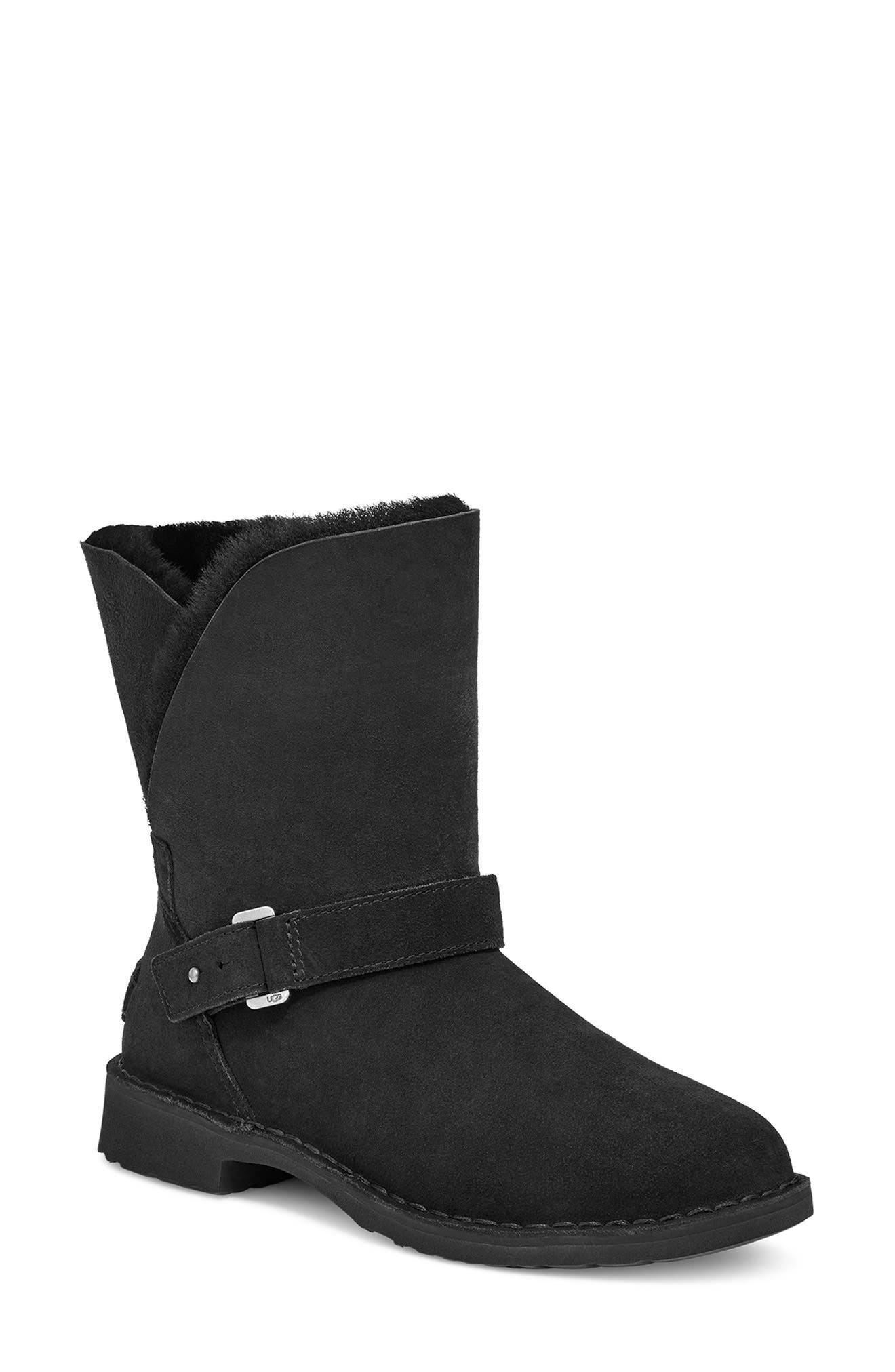 UGG<sup>®</sup> Syden Genuine Shearling Lined Bootie, Main, color, 