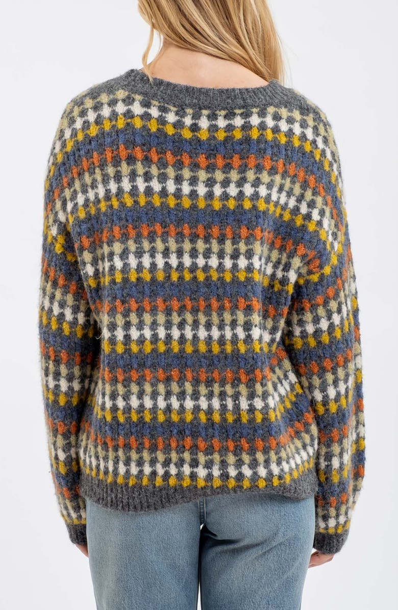 Blu Pepper Drop Shoulder Crewneck Sweater, Alternate, color, 