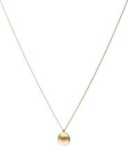 Bearfruit Jewelry Sterling Silver 18k Gold Plated Madeleine Necklace Trendy Dainty Style