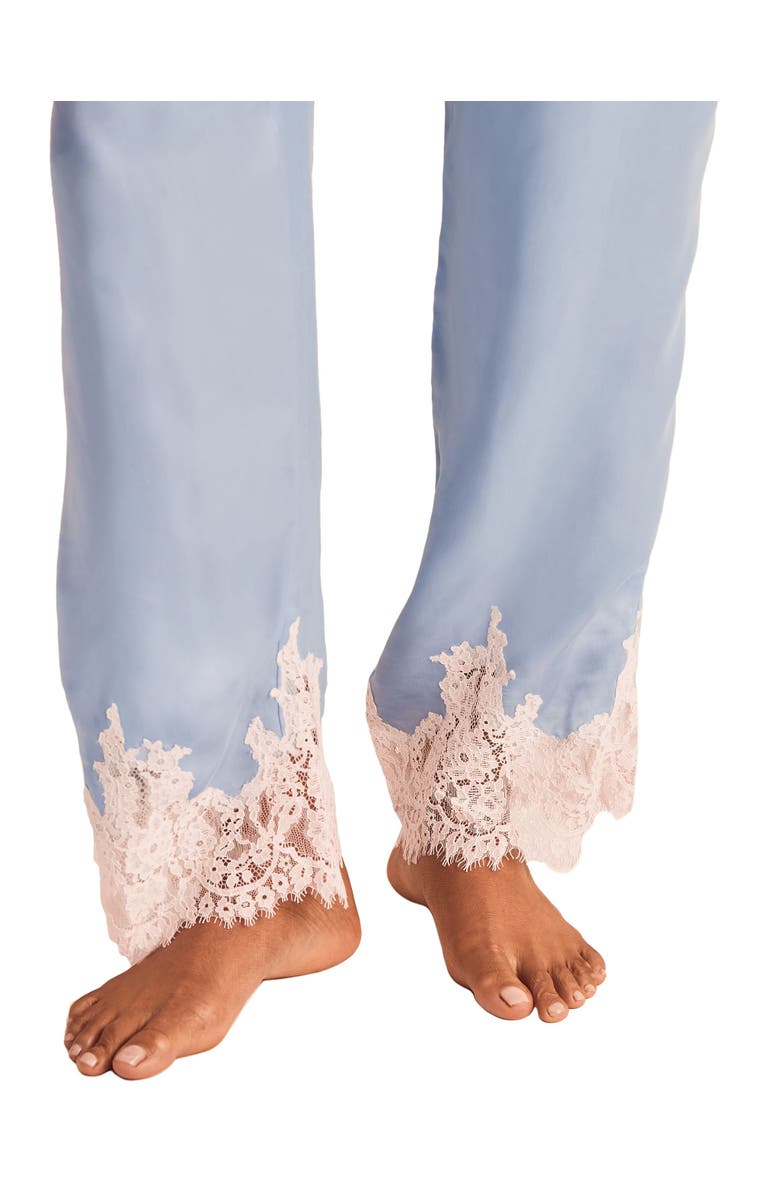 Adore Me Vegan Pajama Atelier Collection Silk Pant, Alternate, color, Medium Blue