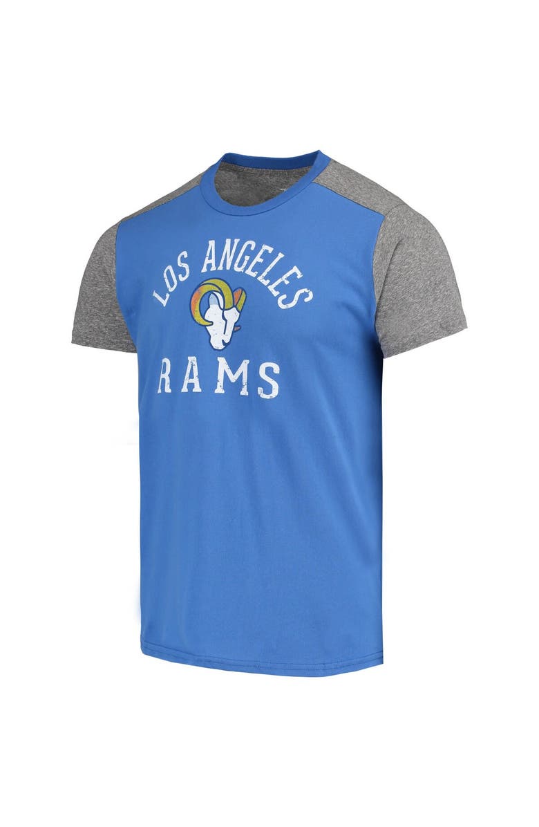 Majestic Threads Men's Majestic Threads Royal/Gray Los Angeles Rams Field Goal Slub T-Shirt, Alternate, color, Royal