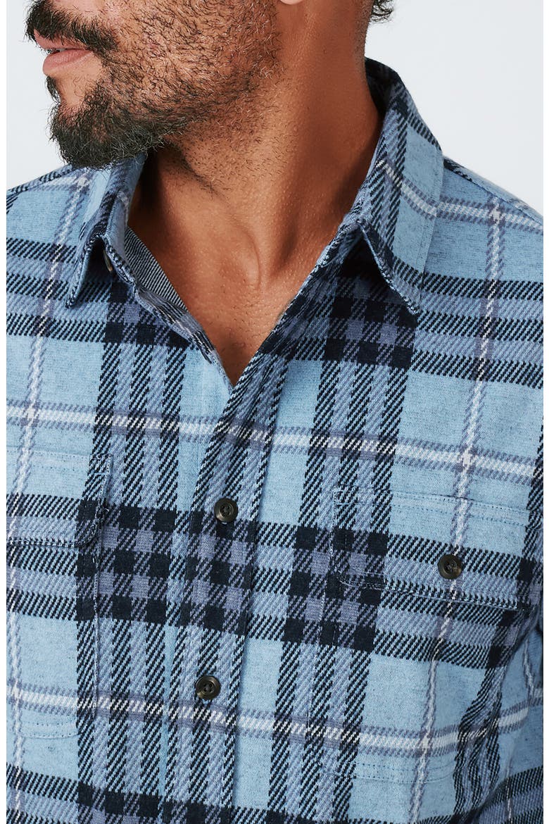 Generations Plaid Button-Up Shirt, Alternate, color, LIGHT BLUE
