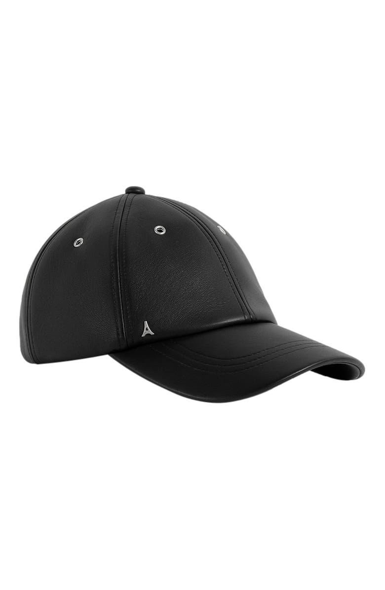 Manière De Voir Lou Leather Cap, Alternate, color,